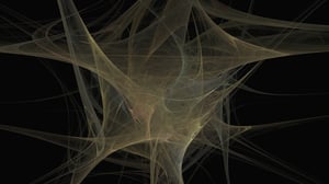 Abstract neural-network synapses illustrating open-weight AI model inference and private AI infrastructure.