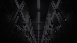 Data center racks and ceiling